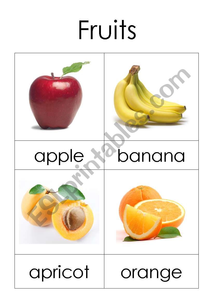 fruits 1 worksheet