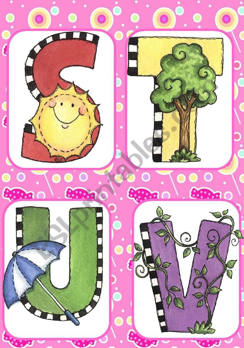 ABCS FLASH CARDS #3 worksheet