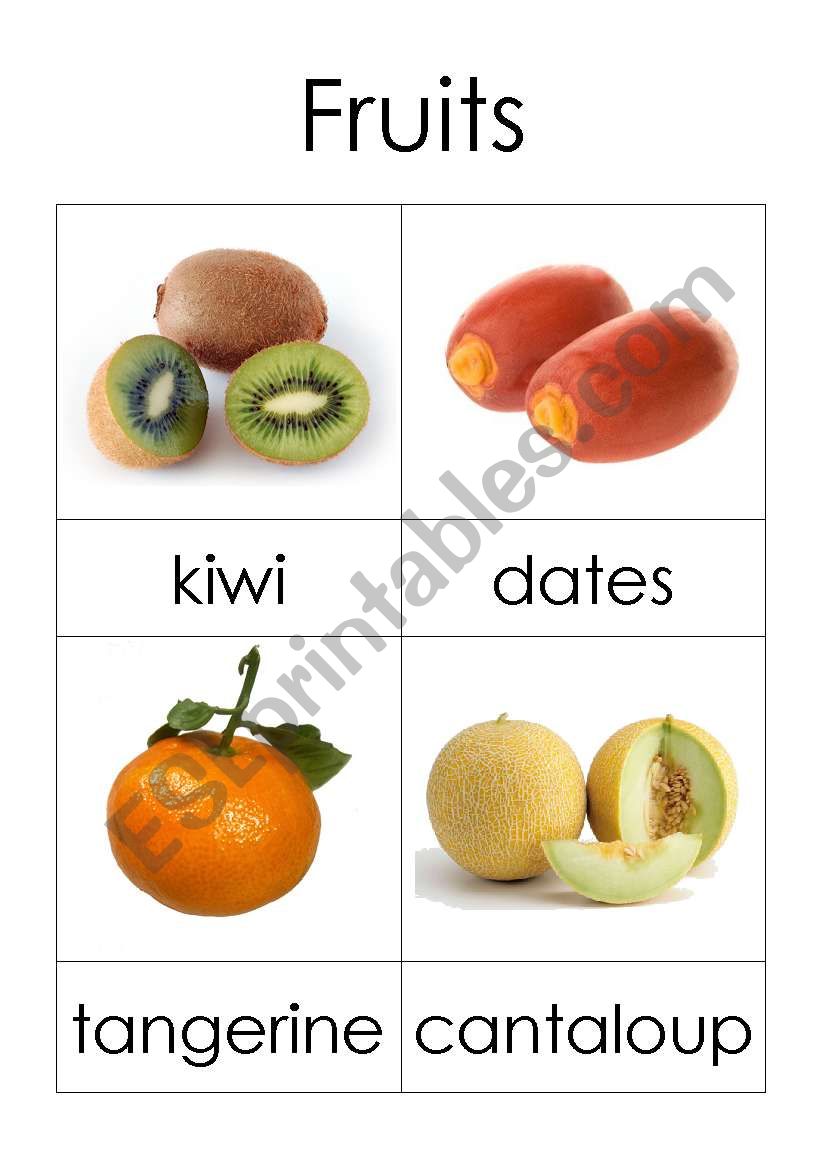 fruits 2 worksheet
