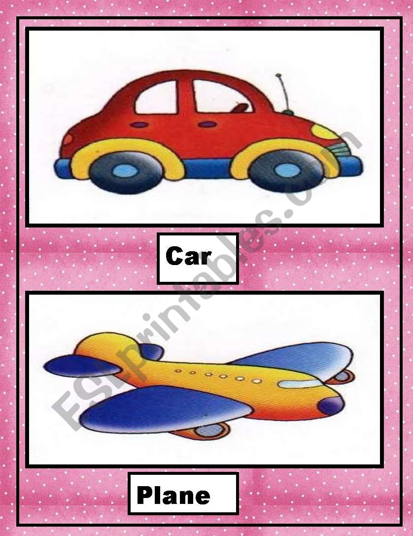 WAYS OF TRANSPORTATION worksheet