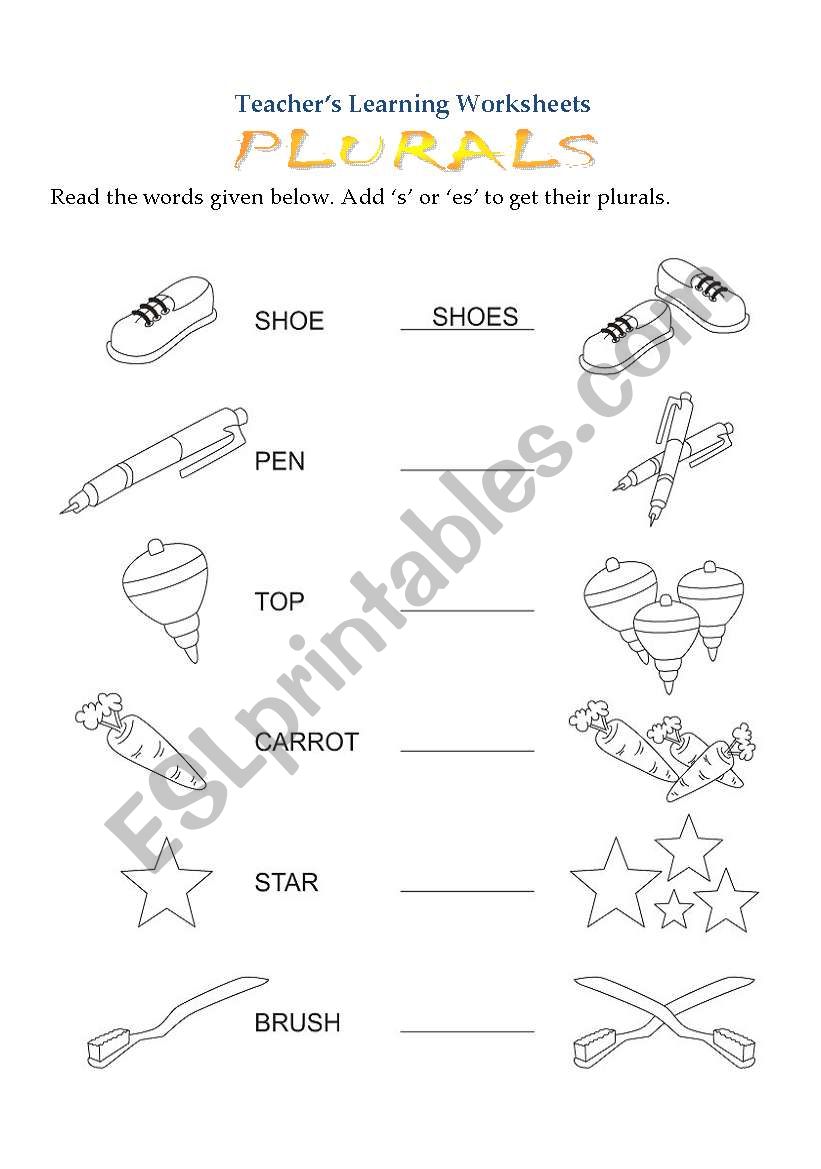 Plural Nouns worksheet