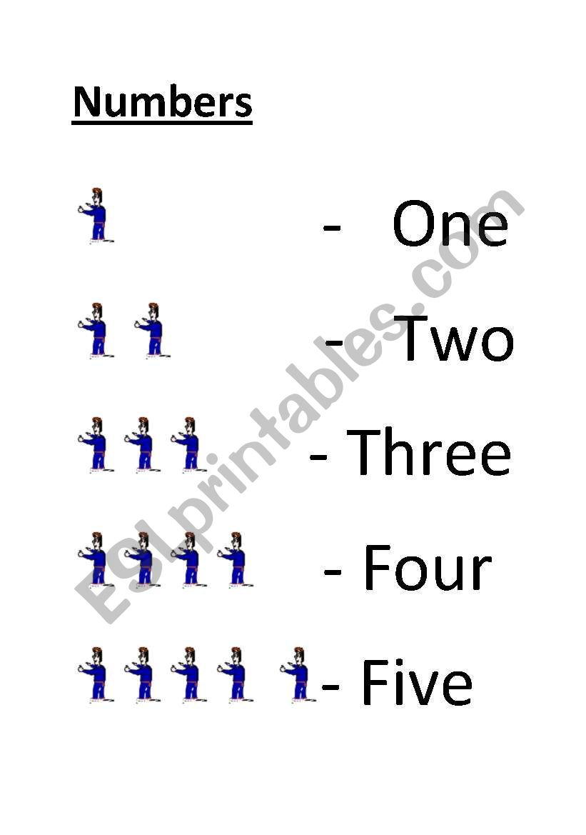 numbers worksheet