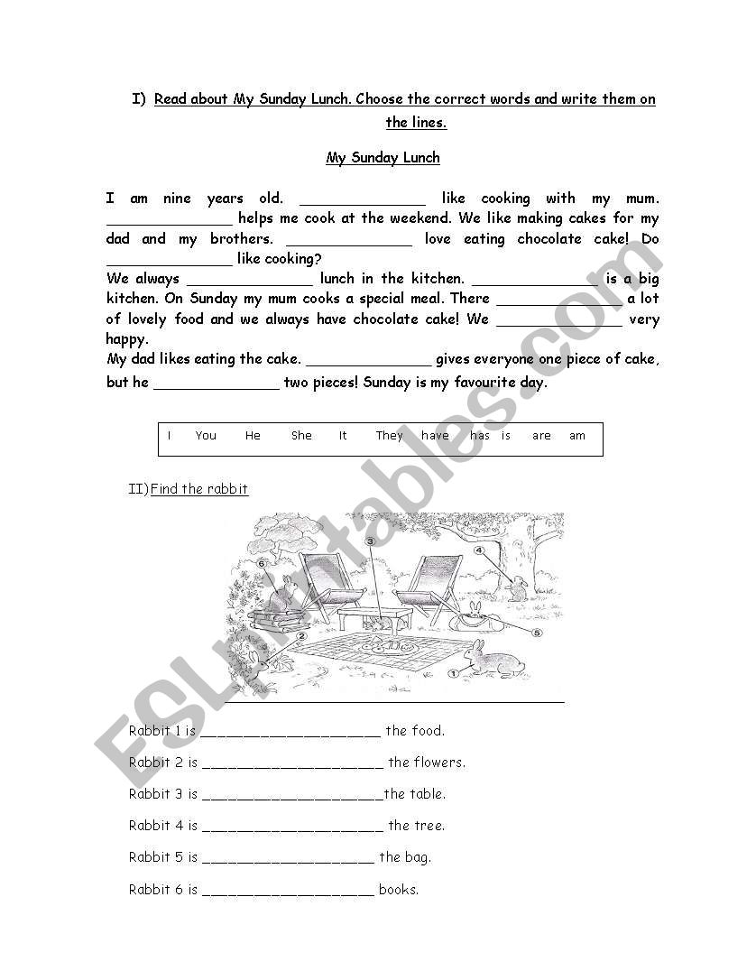 pronouns and prepositions worksheet