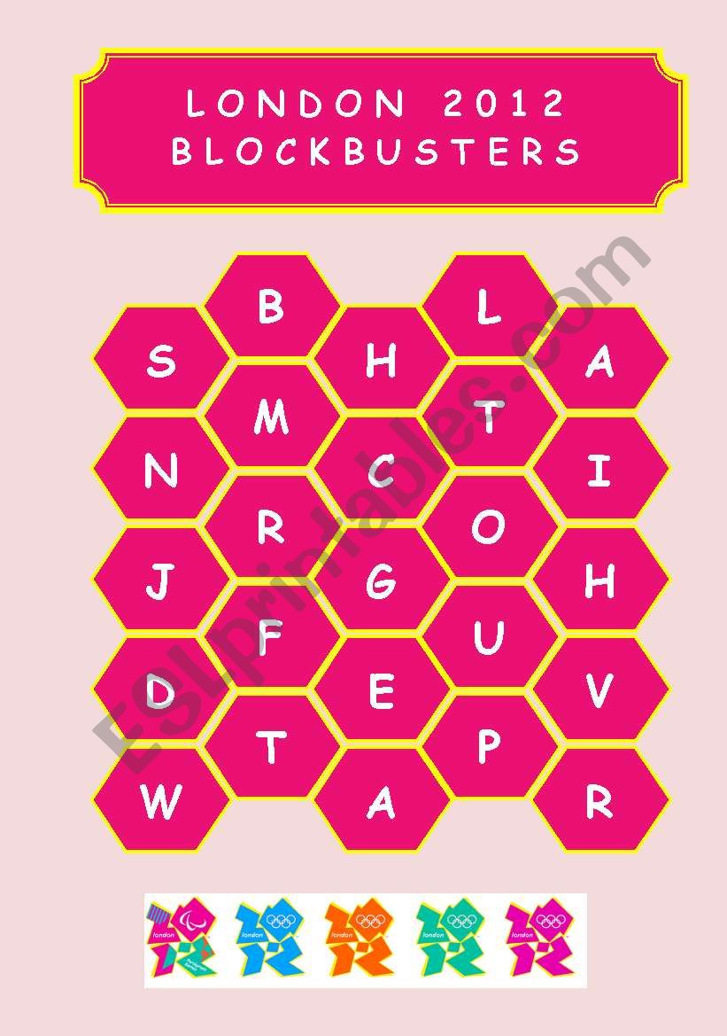 LONDON 2012 - BLOCKBUSTERS worksheet