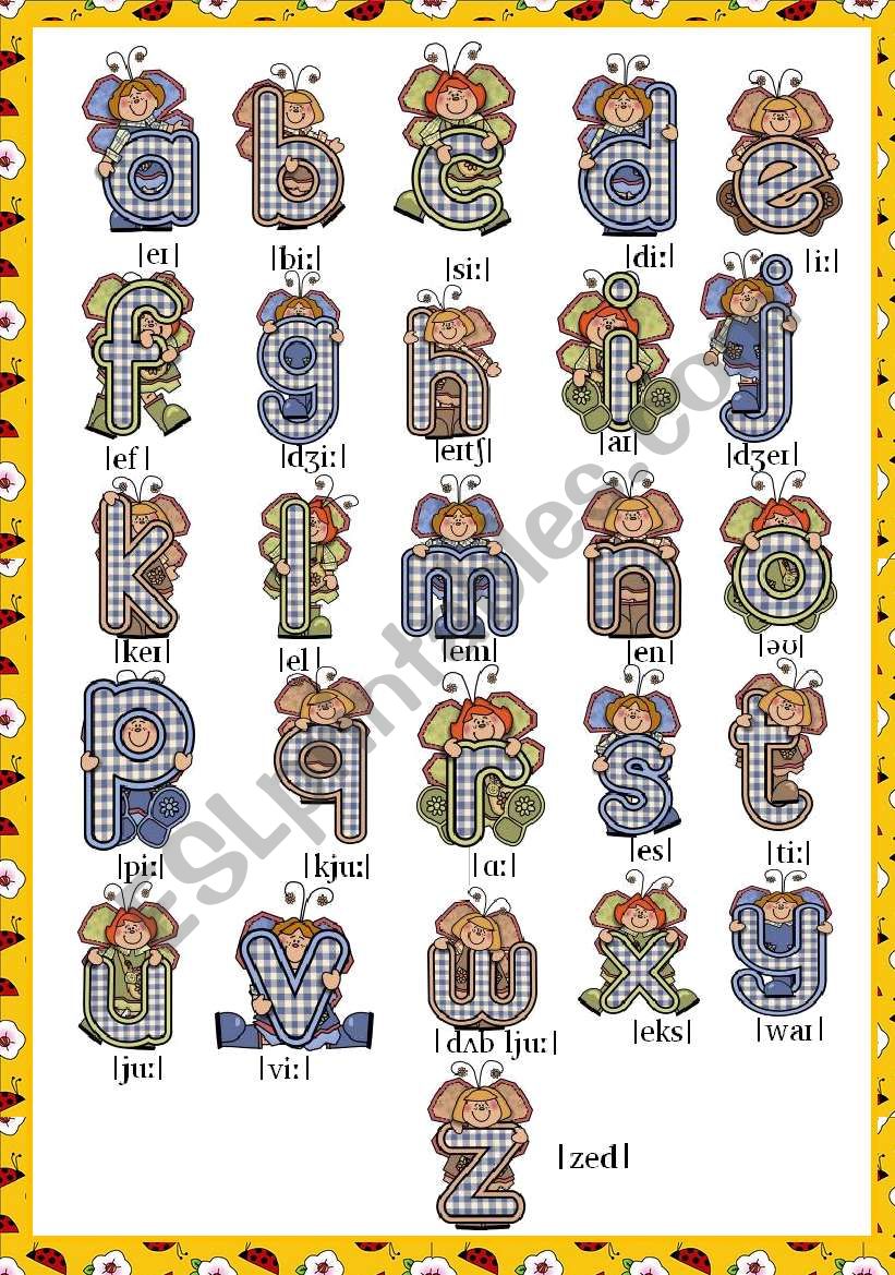 ALPHABET - ACTIVITIES worksheet