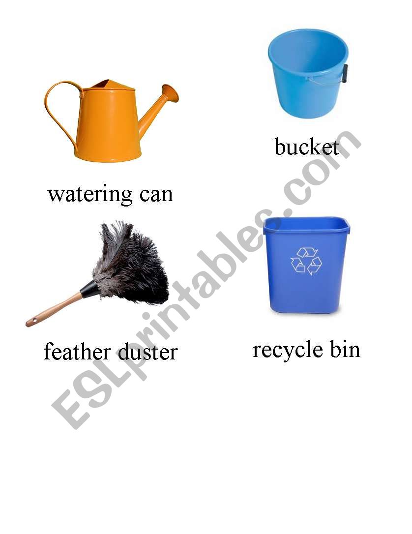 cleaning supplies 2 worksheet