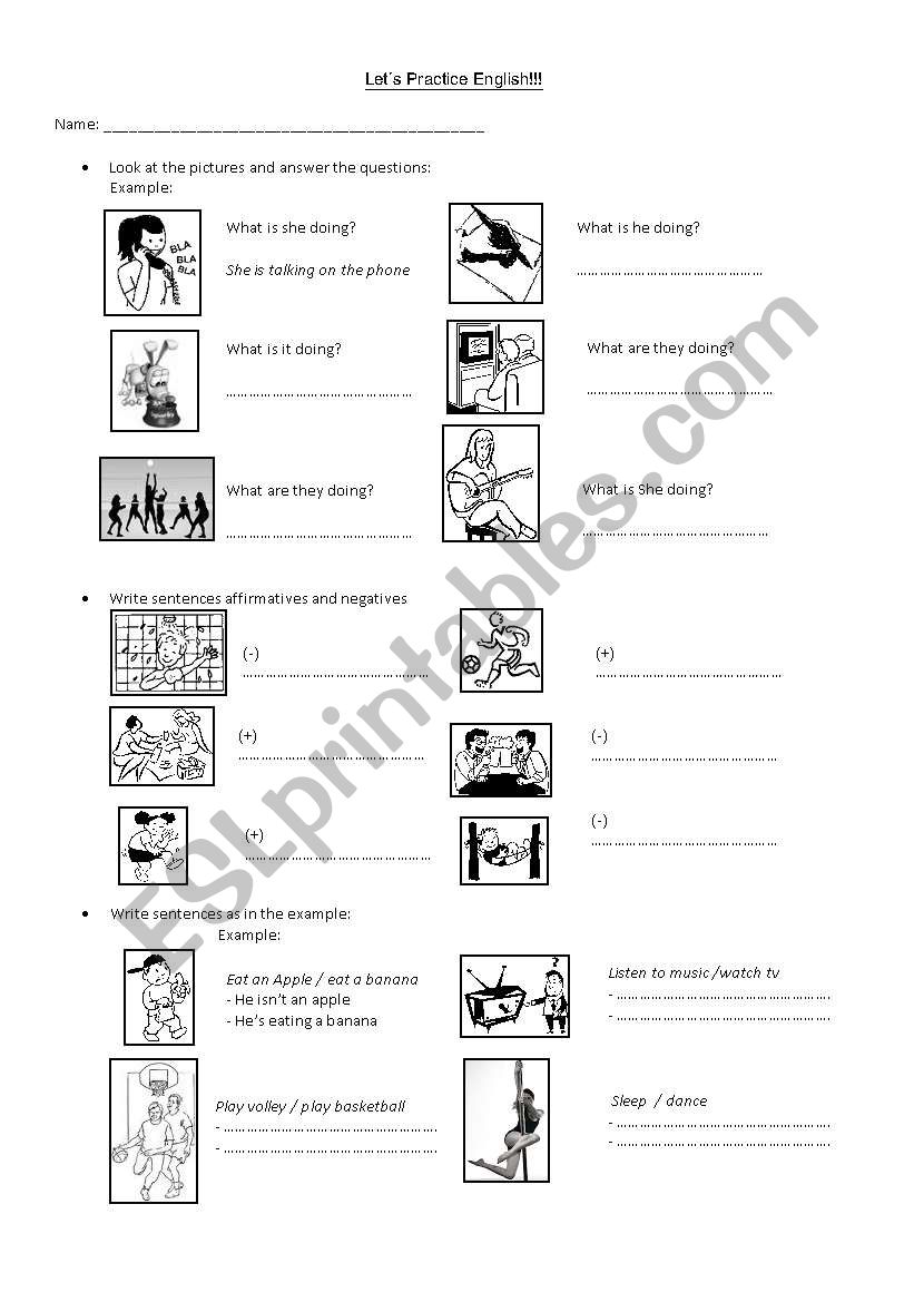 -ING worksheet