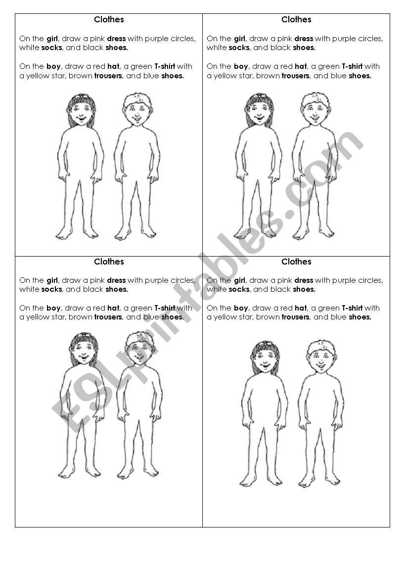 Clothes Practice worksheet