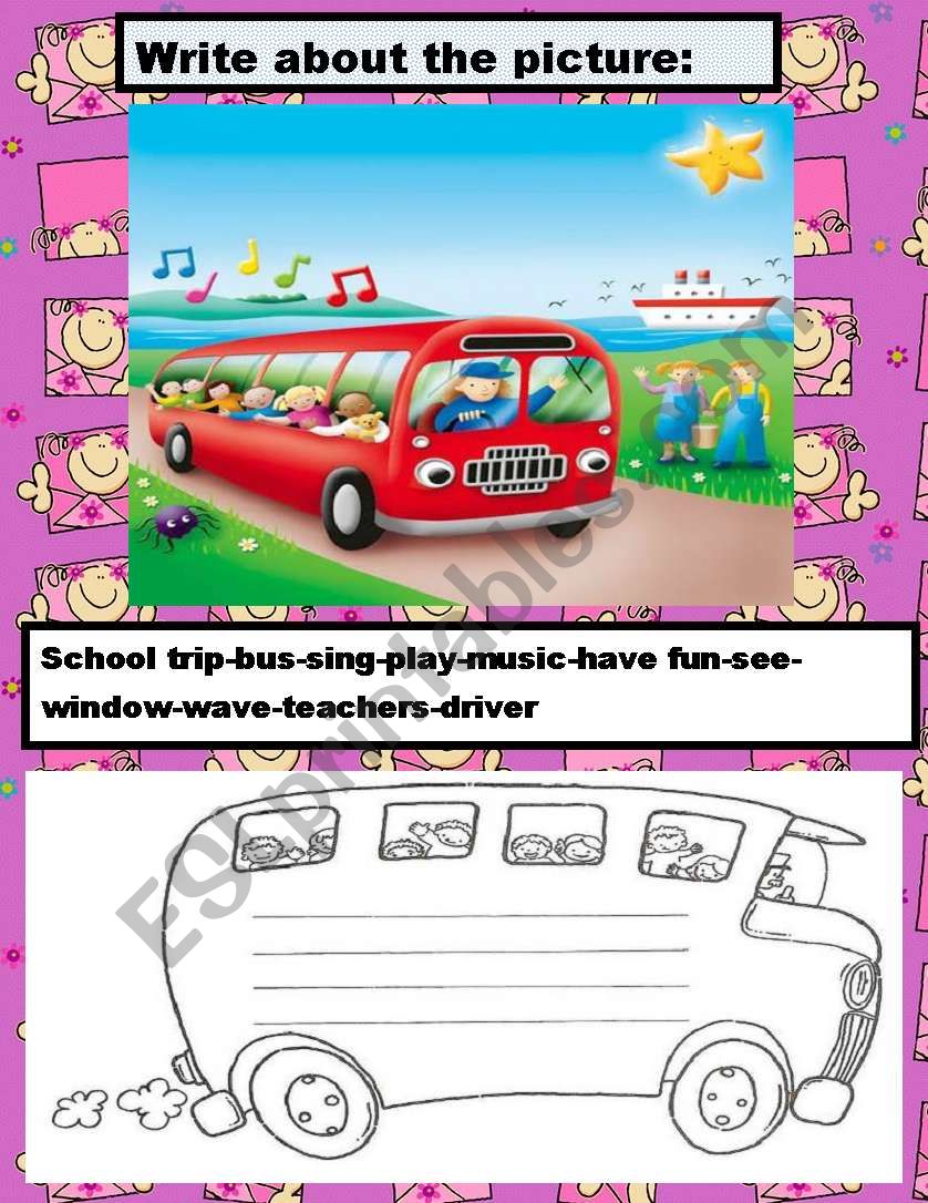 WRITE ABOUT THE PICTURE worksheet