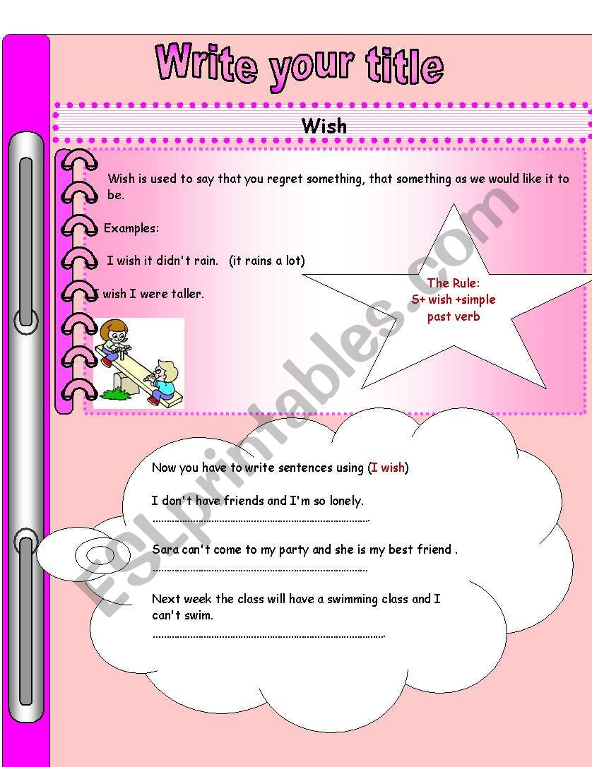 wish worksheet