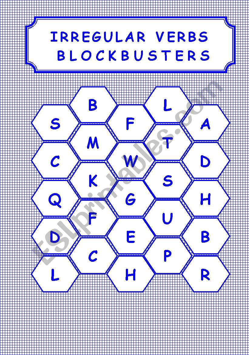 IRREGULAR VERBS - BLOCKBUSTERS