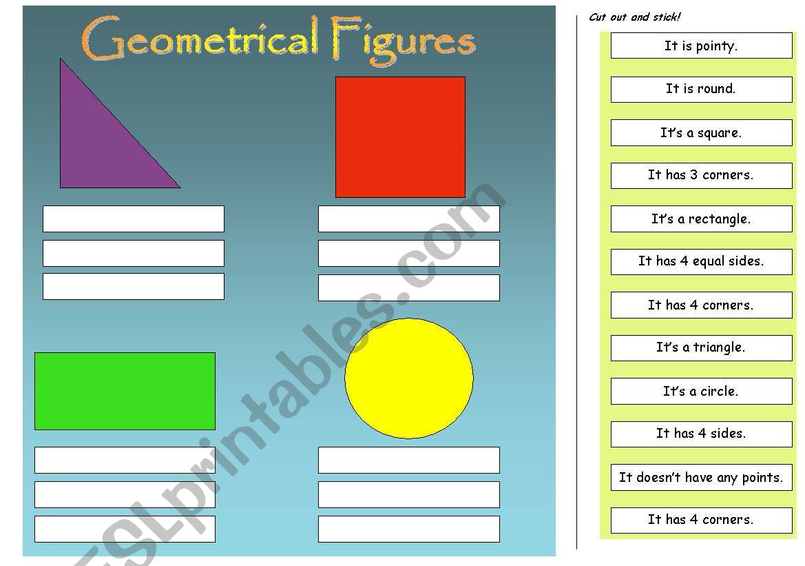 geometrical figures worksheet