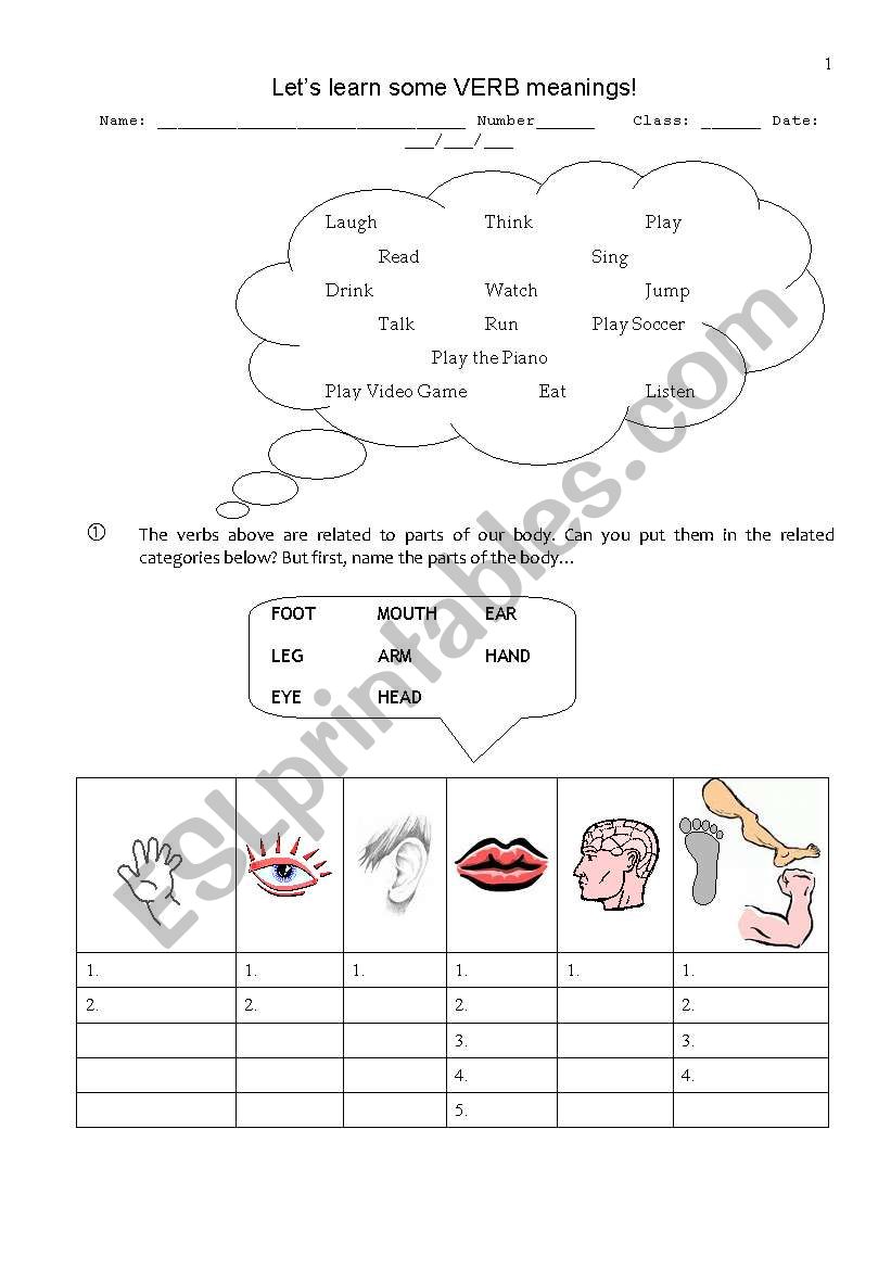 Lets learn some verbs meaning