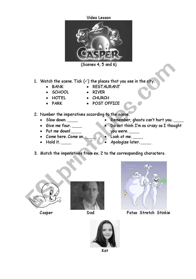 CASPER Video Lesson worksheet