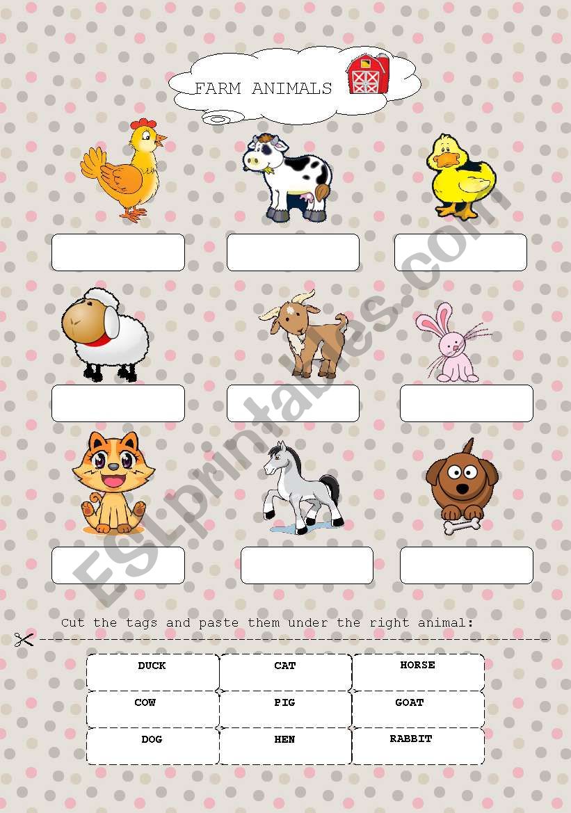 Farm Animals worksheet