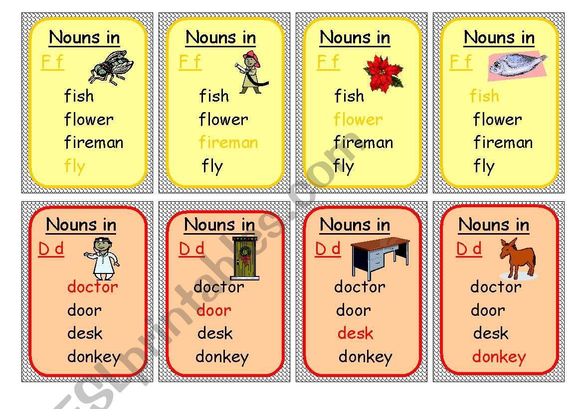 happy Family - nouns 2 worksheet