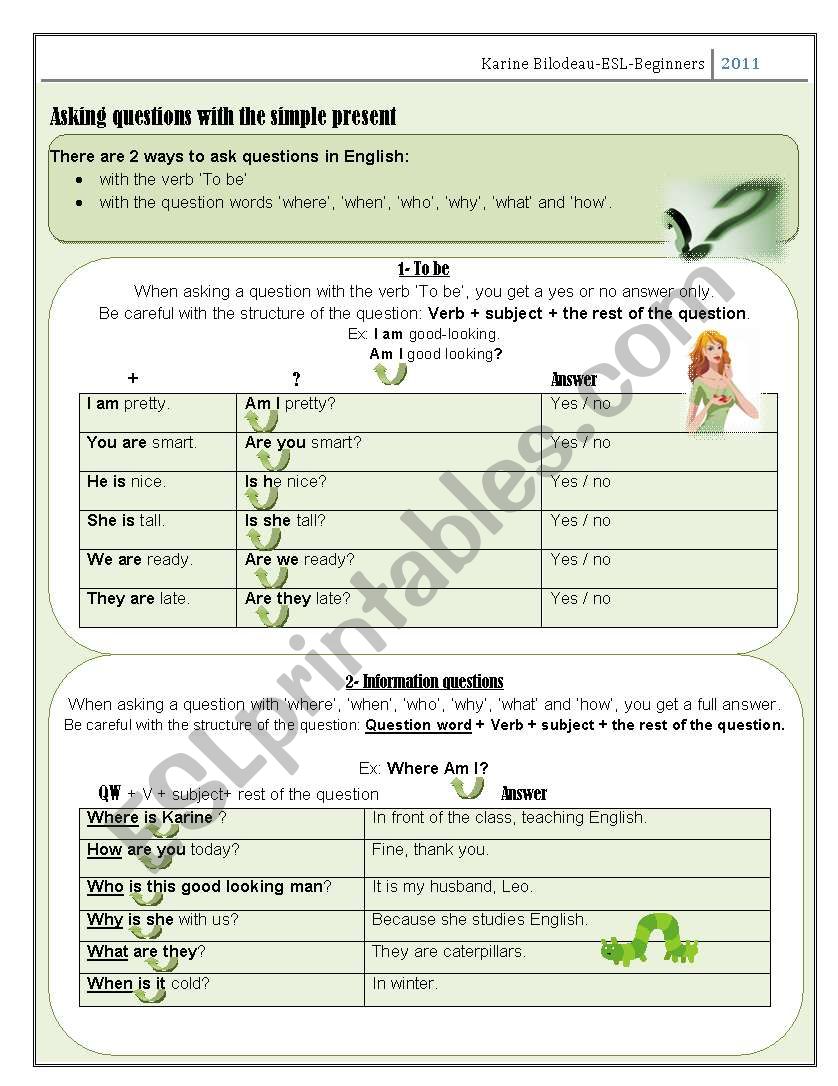 Simple present Part 3 - Questions 3/3