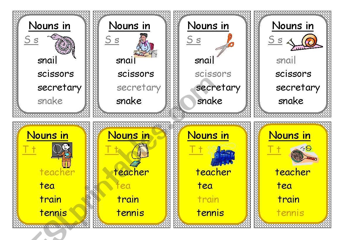 Happy Family - nouns 6 worksheet