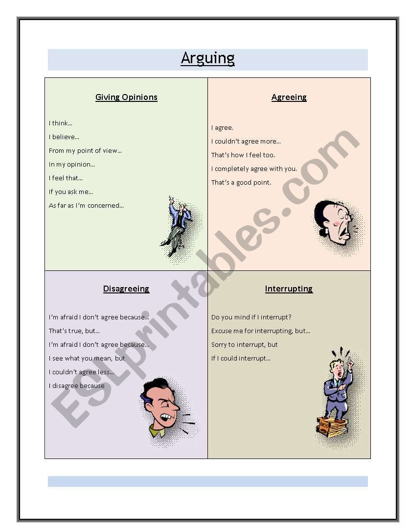 Giving Opinions worksheet