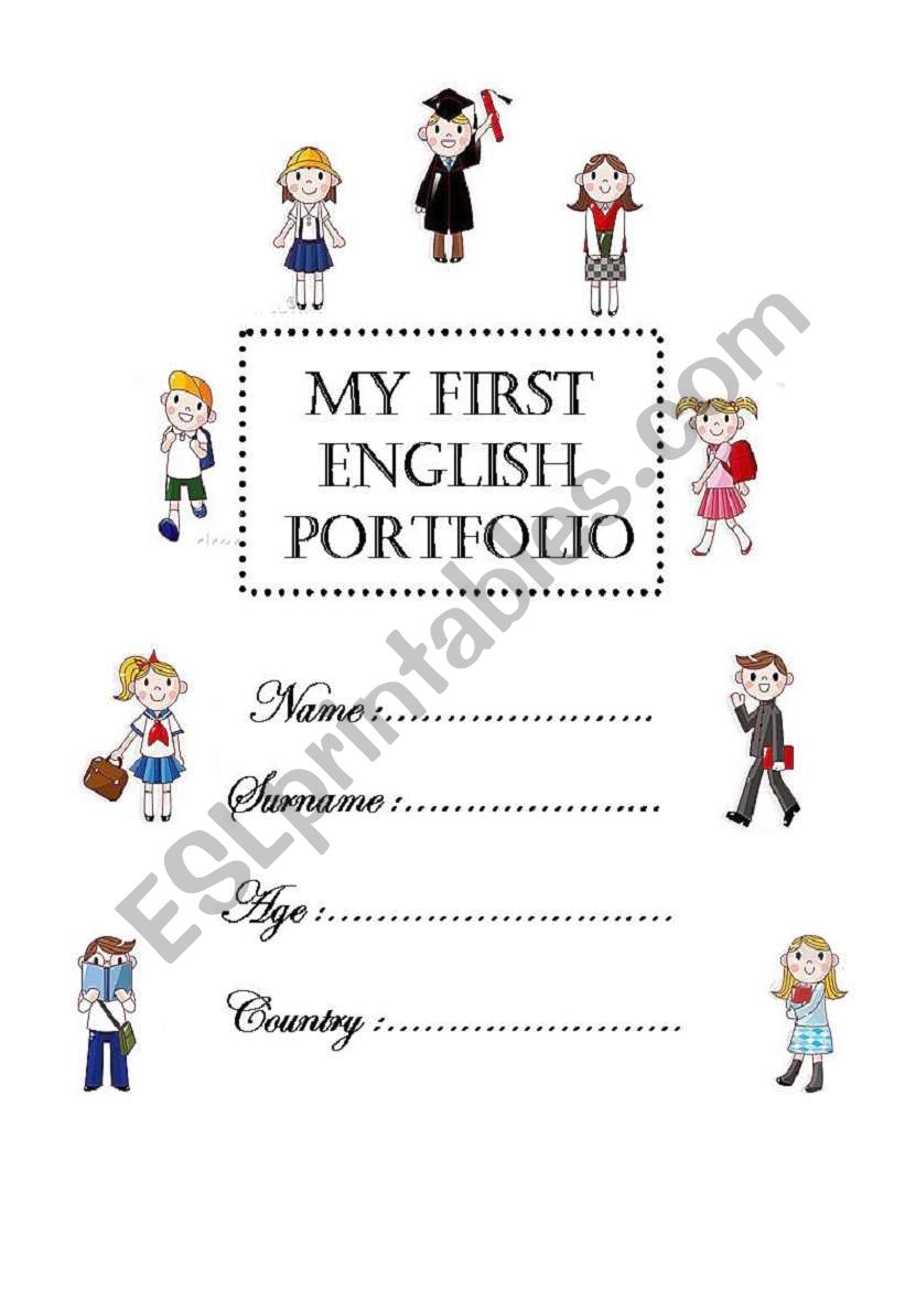 My First English Portfolio worksheet