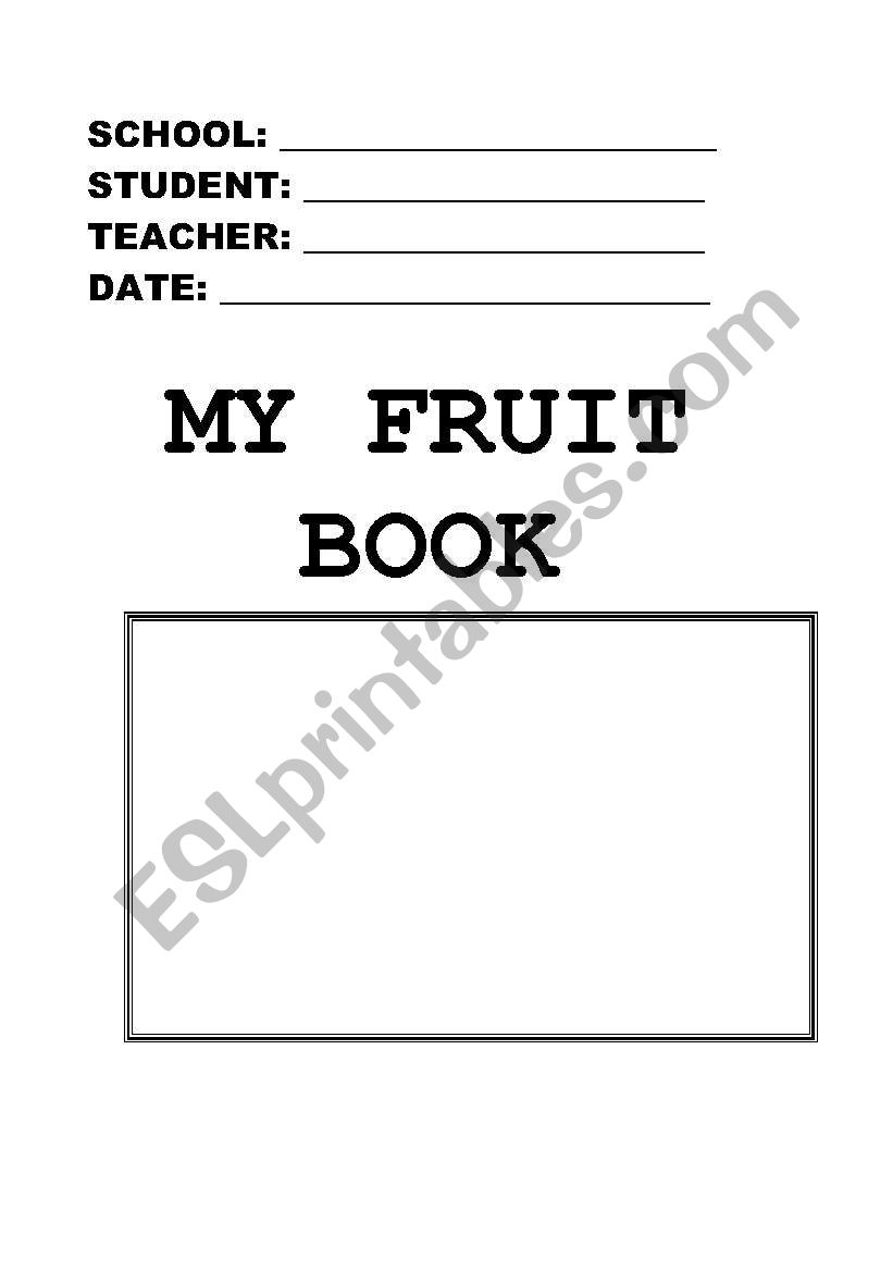 MY FRUIT BOOK worksheet