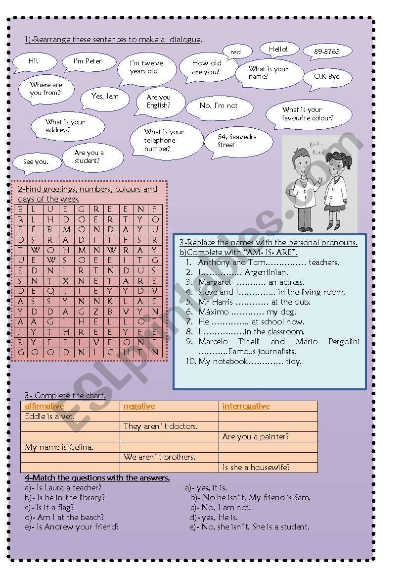 Verb to be- Months-greetings-colours