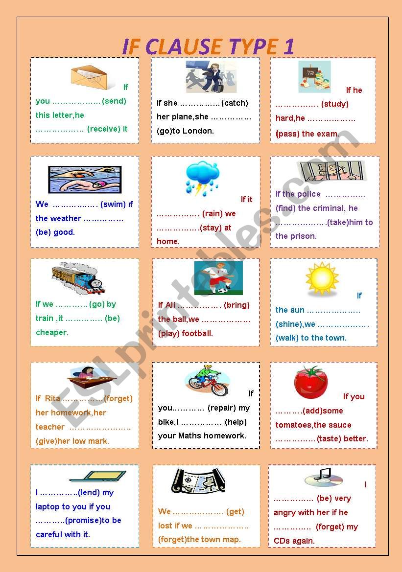 ýf type 1  worksheet
