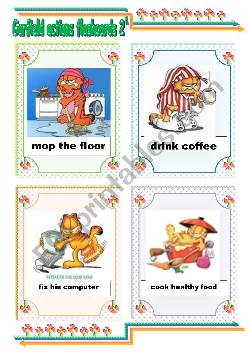 Garfield actions flashcards 2 (31.07.2011)