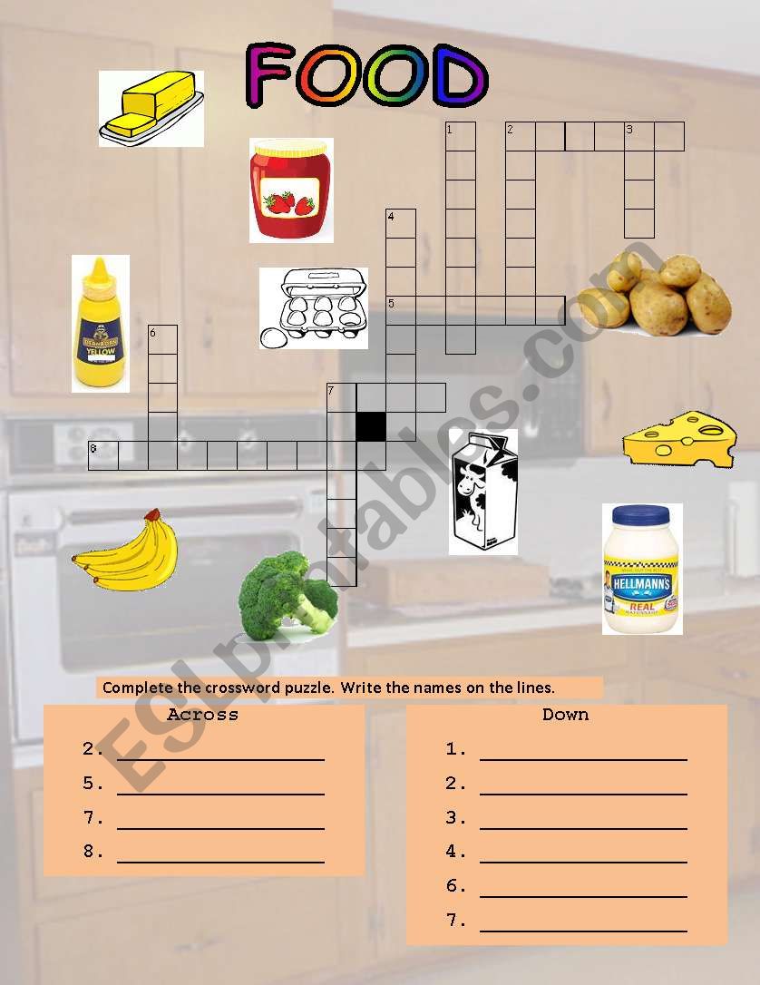 FOOD worksheet