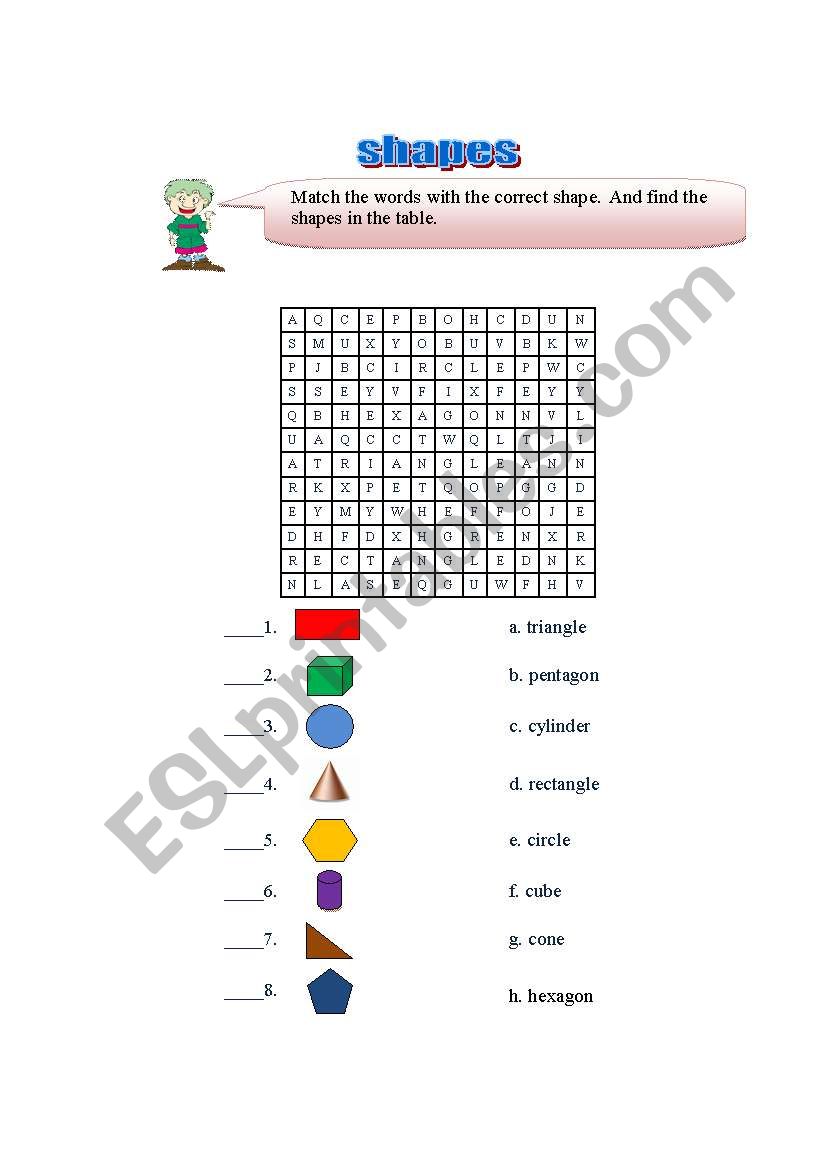 shape worksheet