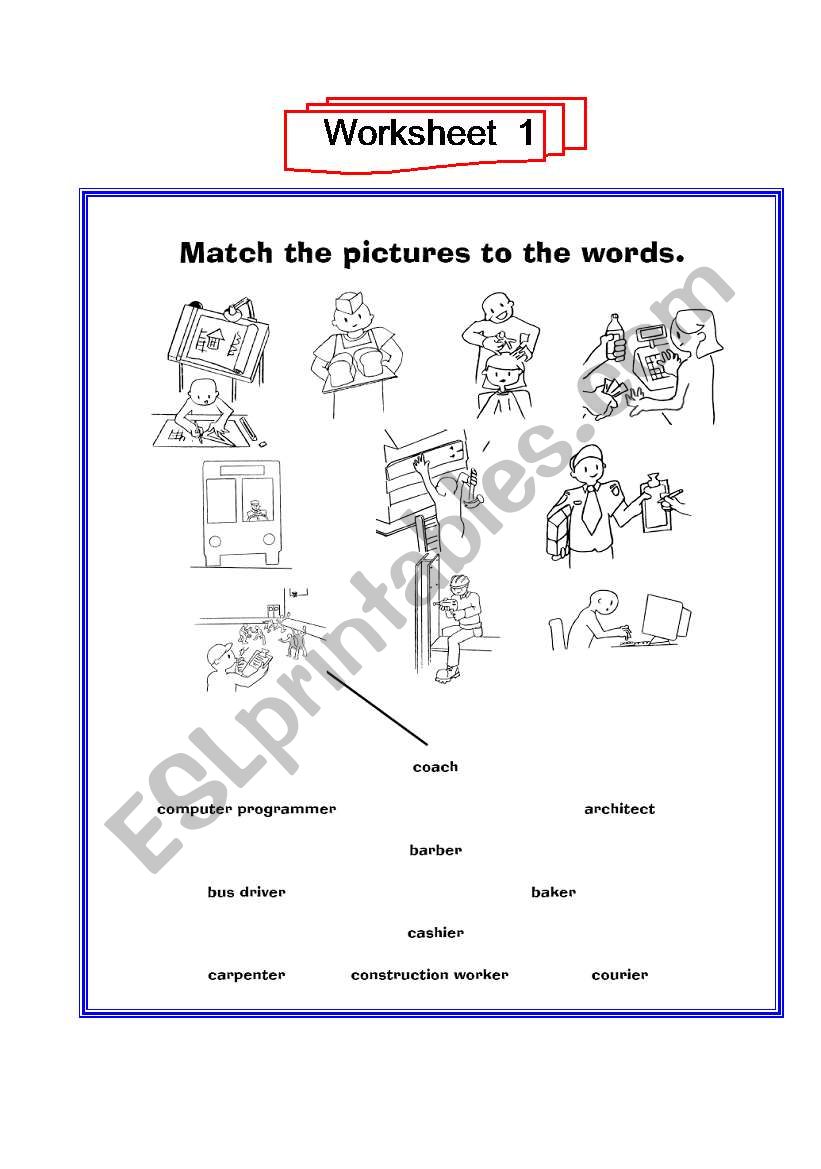 occupation worksheet