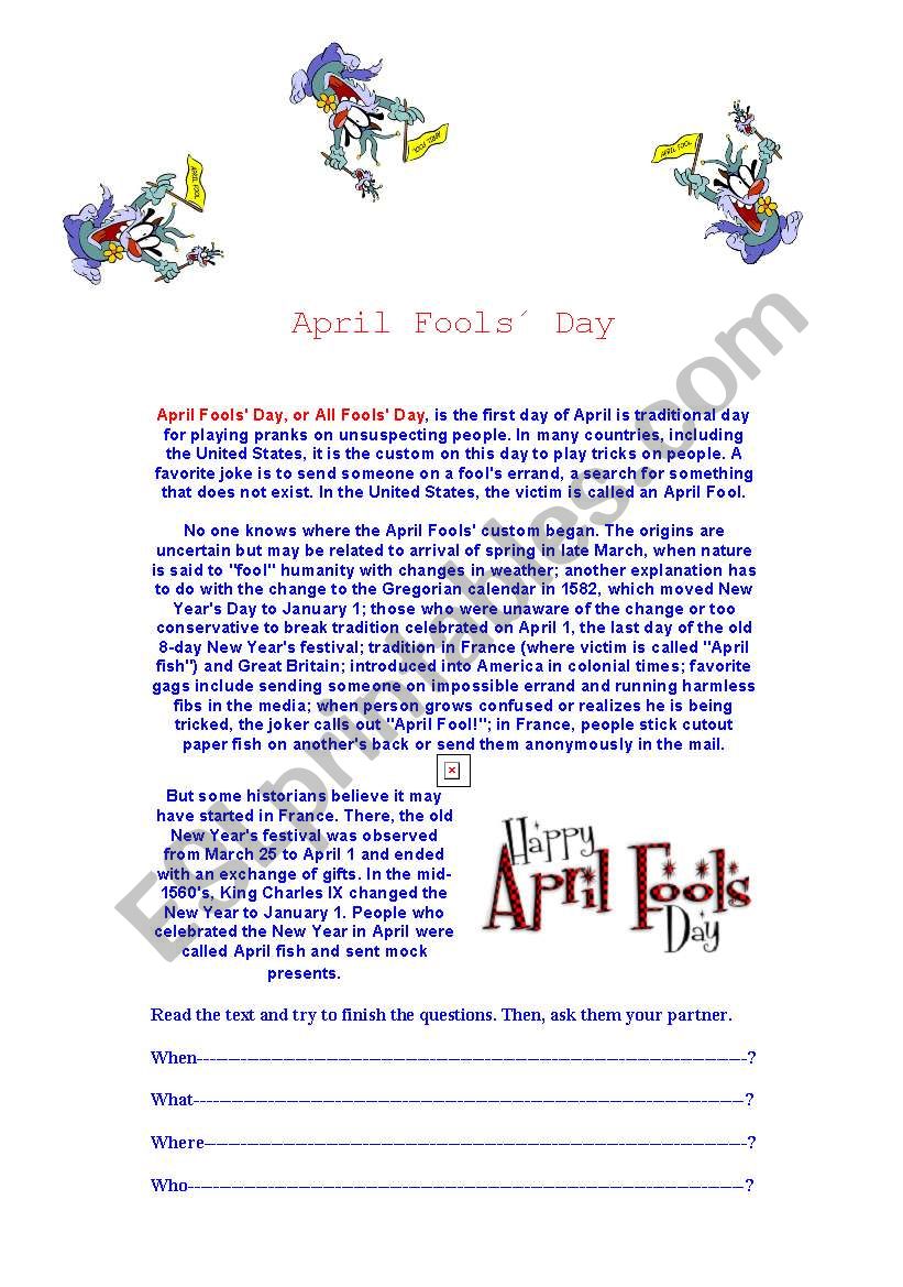 April FoolsDay Facts and History