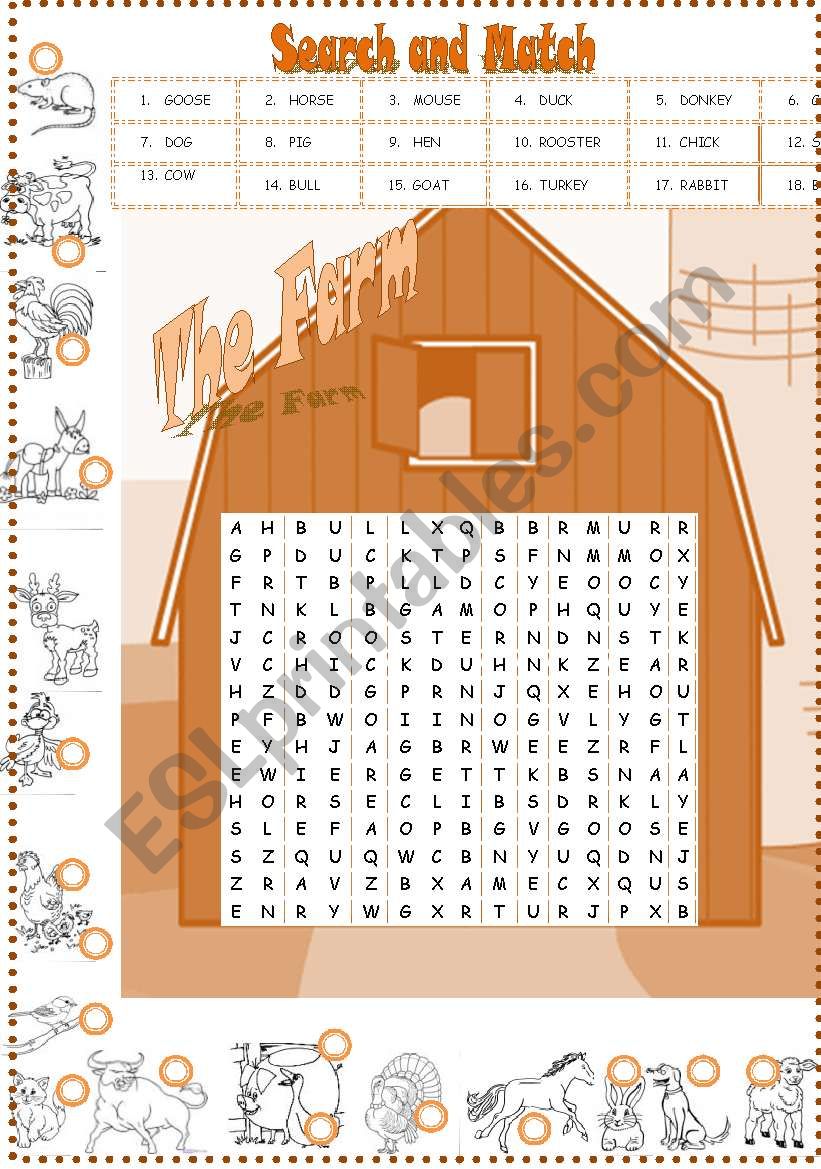 The Farm worksheet