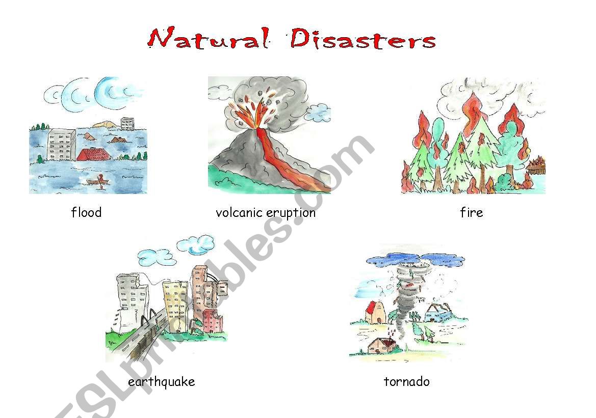 Natural Disasters worksheet