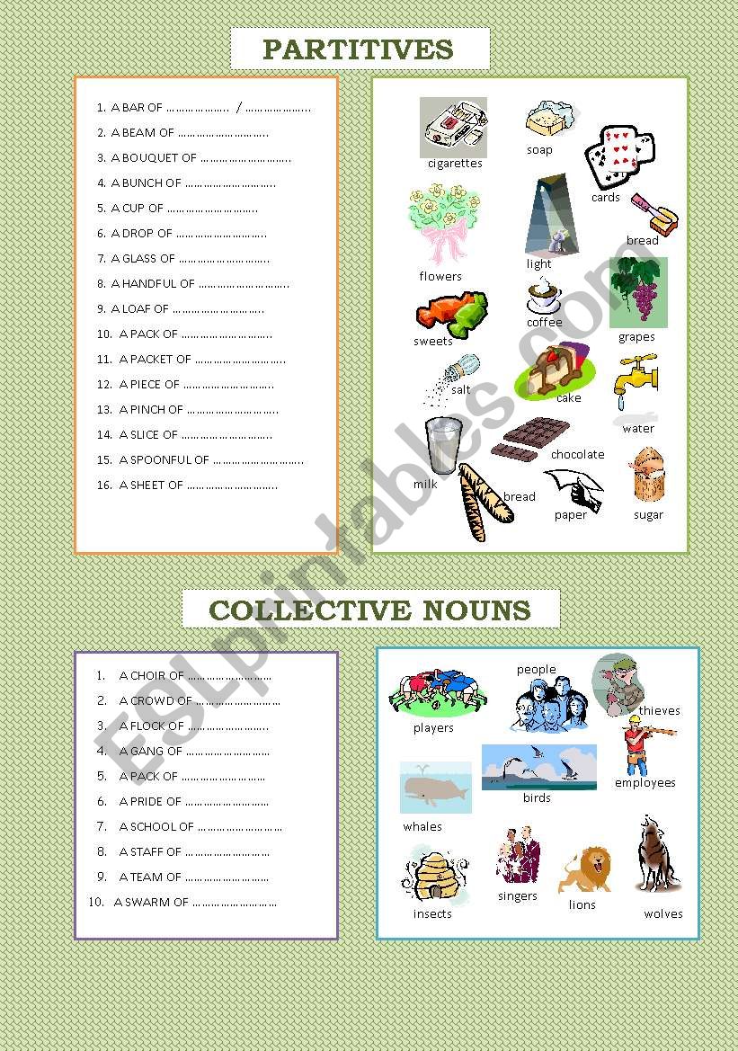 partitives-and-collective-nouns-esl-worksheet-by-neska10