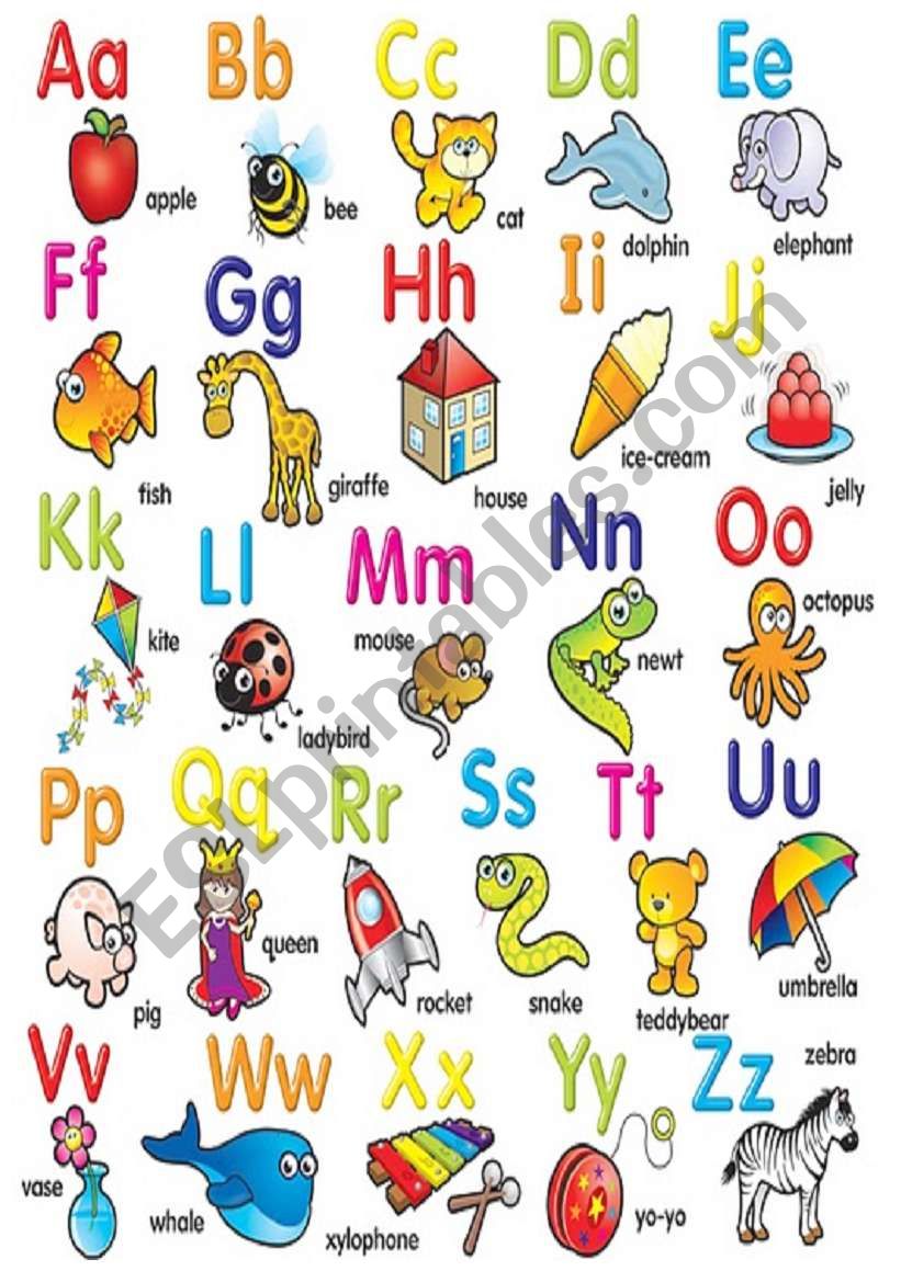 ALPHABET POSTER worksheet