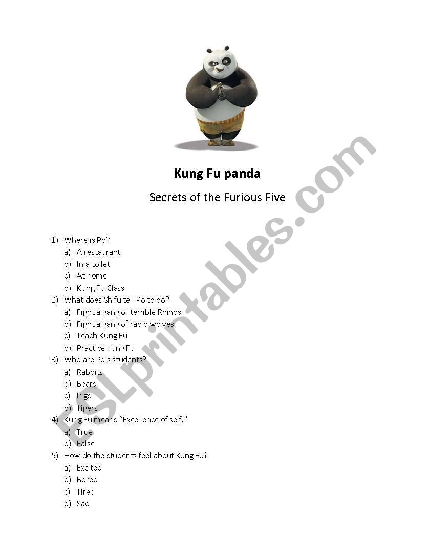 Kung Fu Panda Secrets of the Furious Five