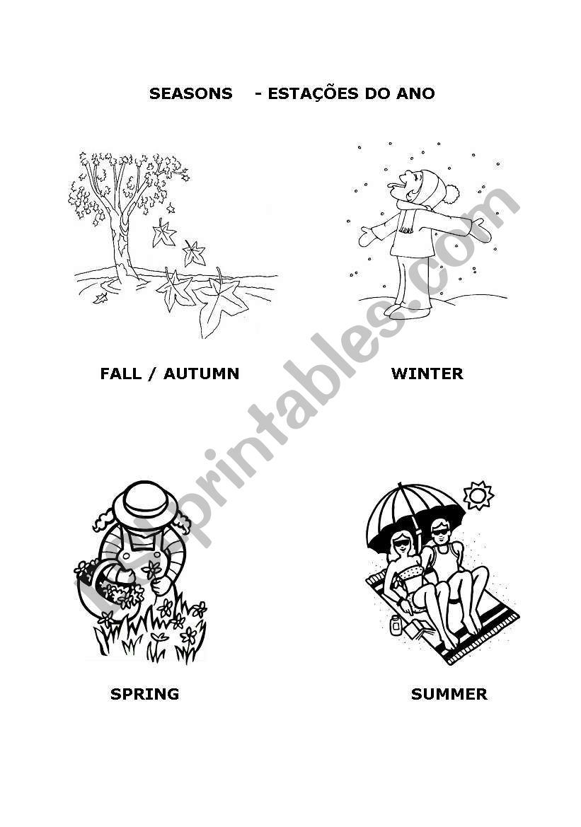 SEASONS worksheet