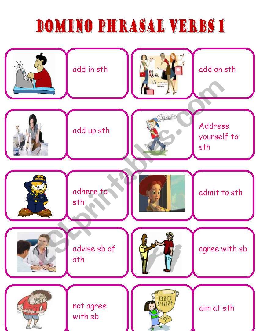 Domino phrasal verbs 1 (02.08.2011)