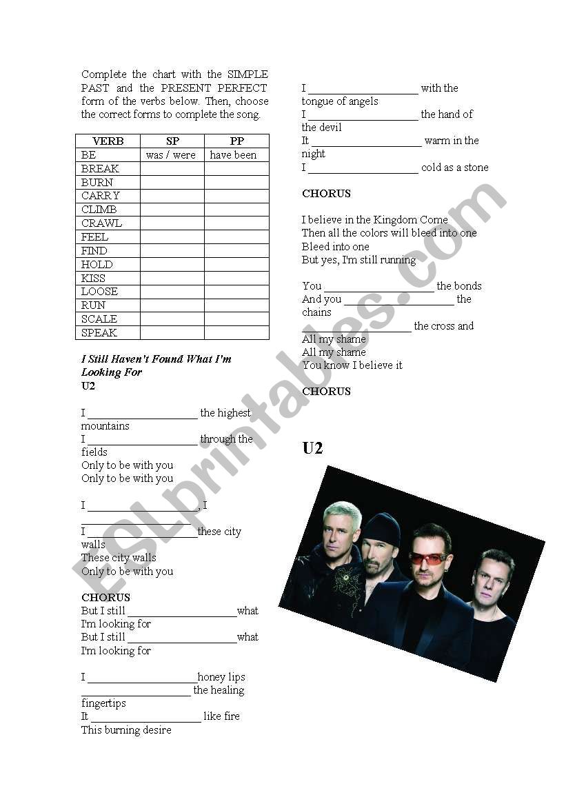 Simple Past x Present Perfect song