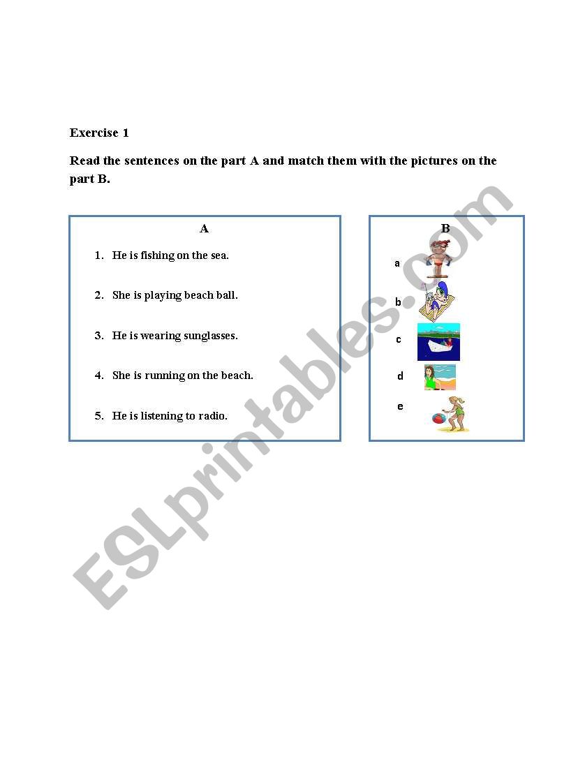 Describing People worksheet