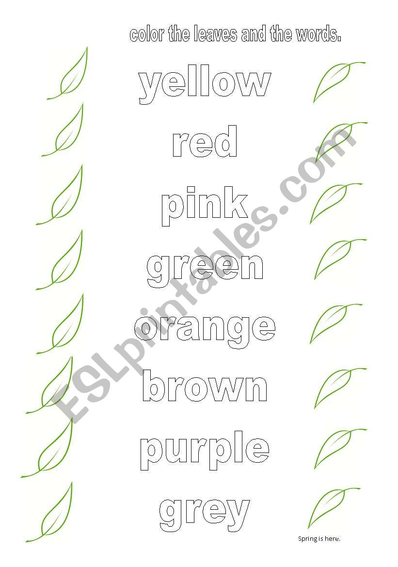 fall coloring page worksheet