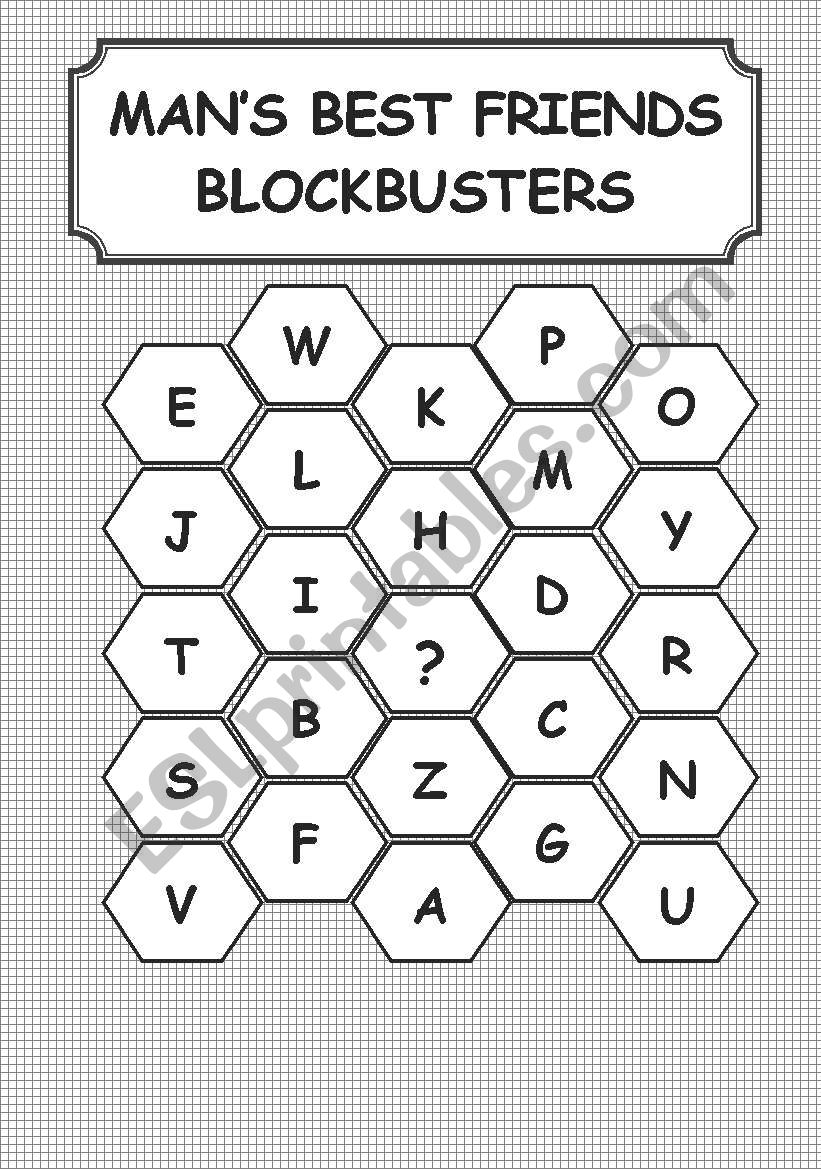 ANIMAL - BLOCKBURSTERS worksheet