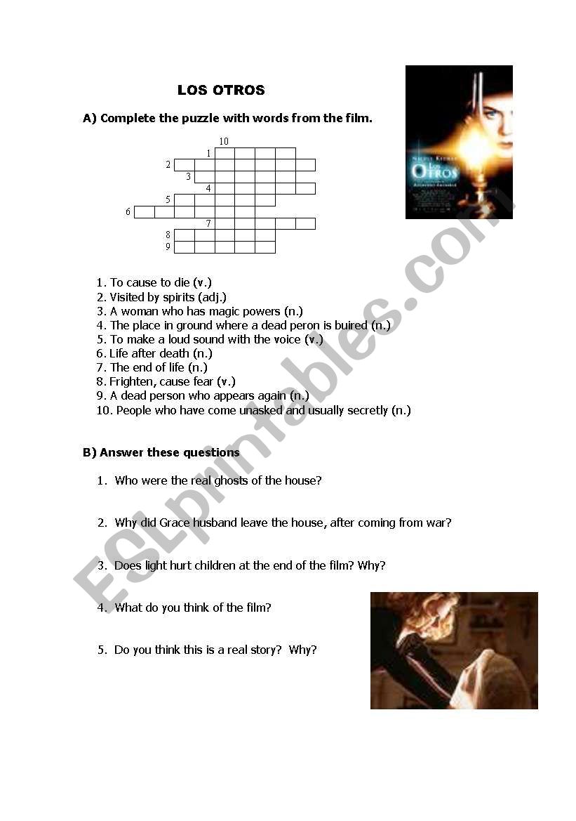 the others - los otros worksheet