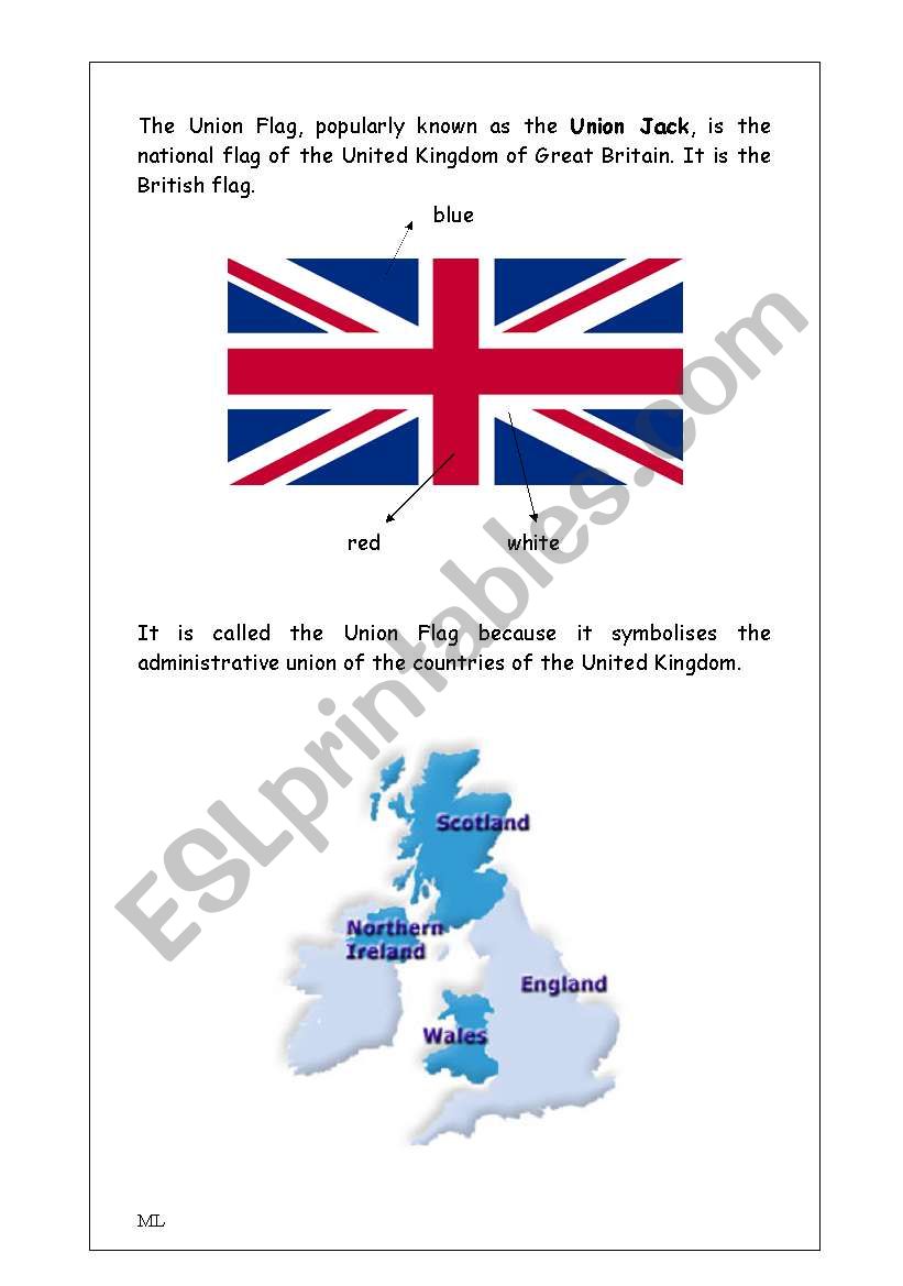  Union Jack reading (British Culture/Citizenship)