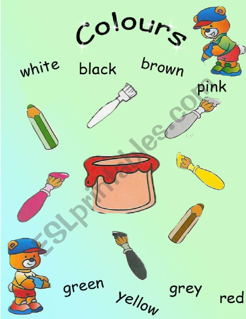 colours worksheet