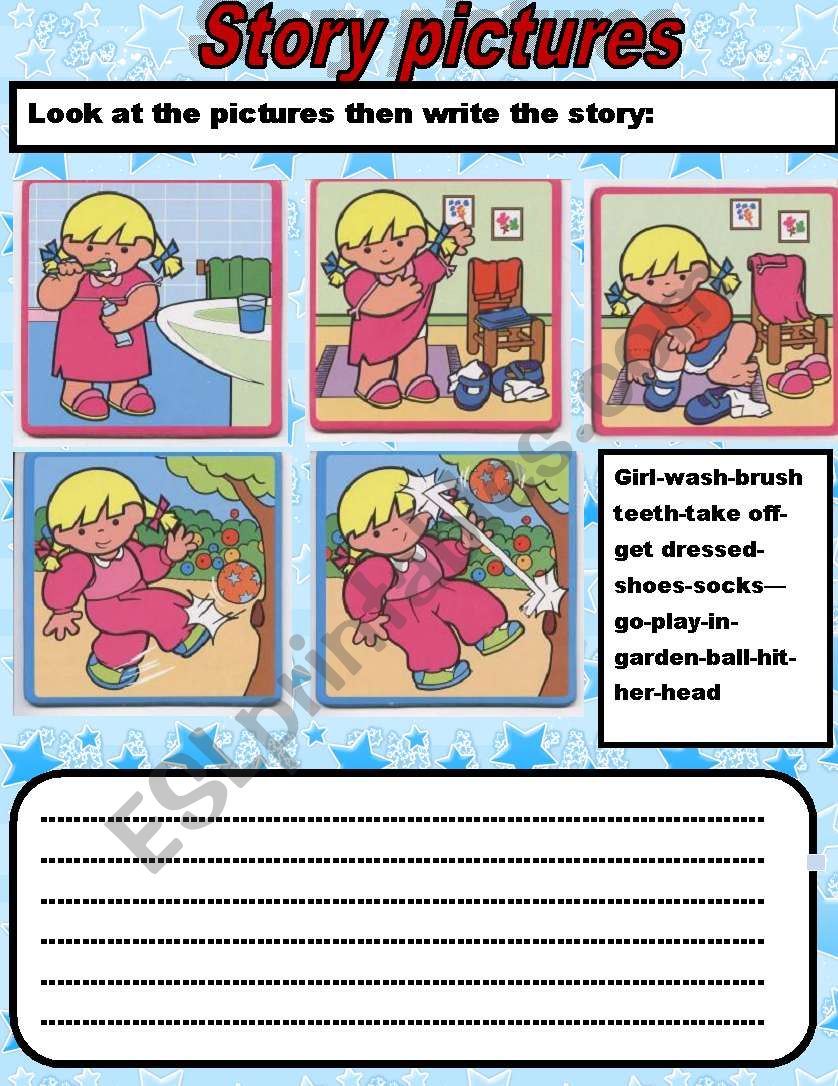 story pictures worksheet