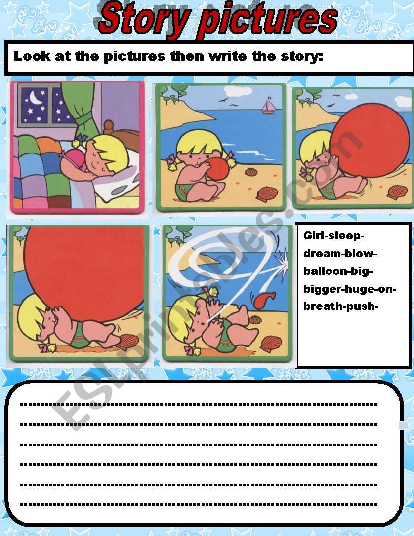 story pictures worksheet