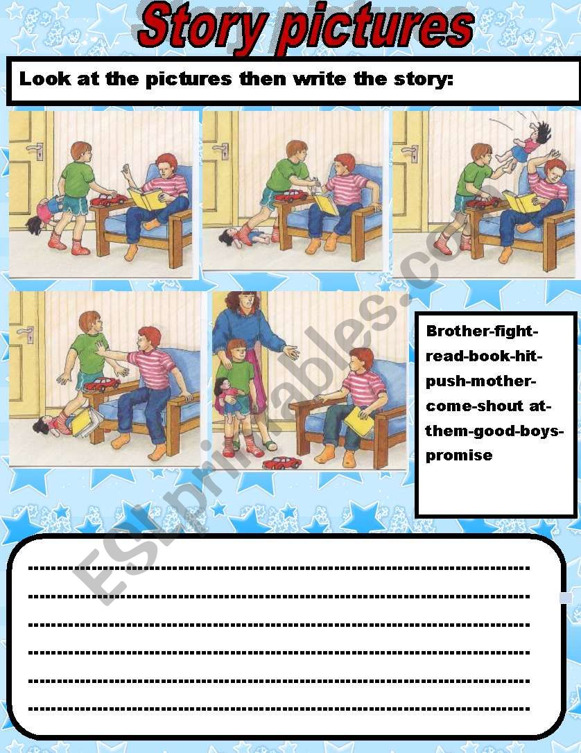 story pictures worksheet