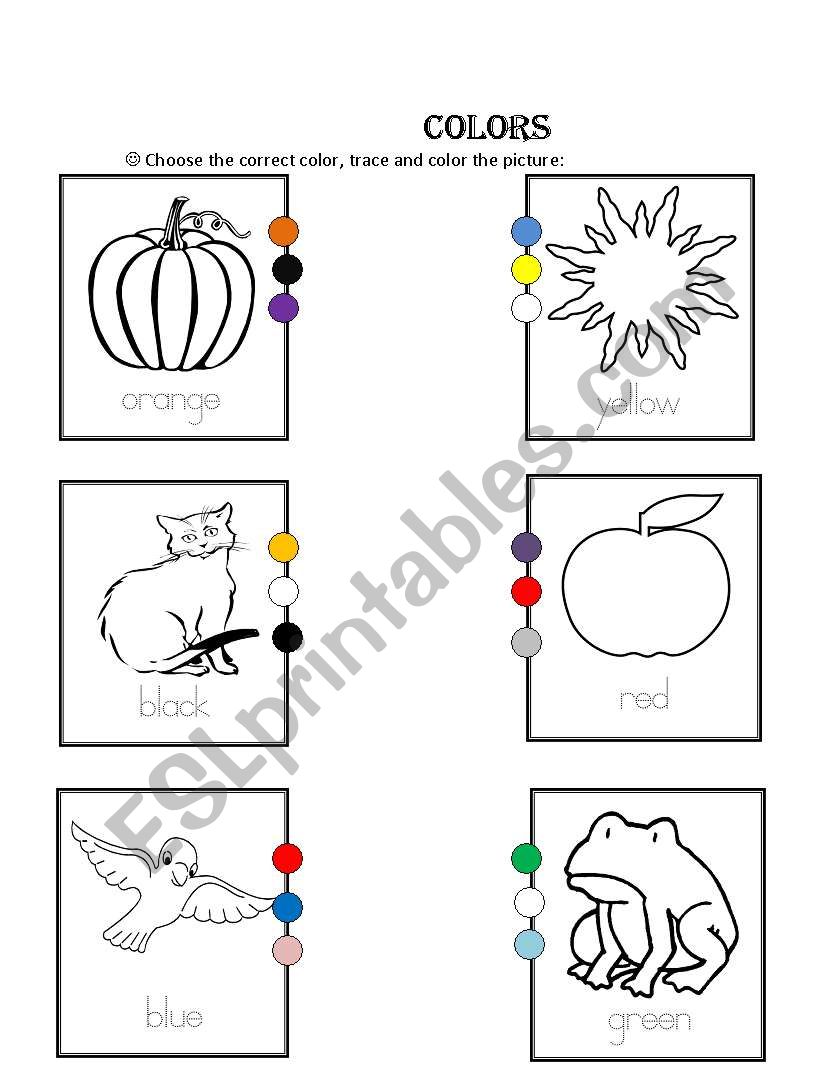 coloring simple activity worksheet